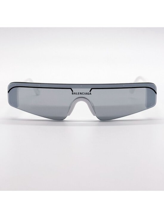 NEW BALENCIAGA BB0003S 002 SUNGLASSES WHITE RECTANGLE UNISEX EYEWEAR BALENCIAGA main image 9
